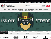 Tablet Screenshot of baseballwarehouse.com